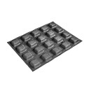 Mold silicone / fiberglass square 20 pcs