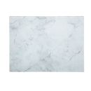 Fehér márvány mintás tálca - edzett üveg - 40x30 cm