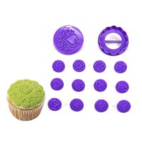 Set for decorating muffins - heart 12 pcs