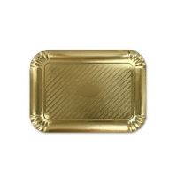 Kuchenblech aus goldenem Papier, 25 x 17,5 cm