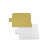 Gold mat 7 x 7 cm with handle