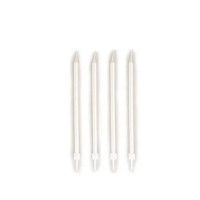 Candles smooth white 12 cm 12 pcs