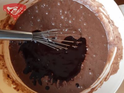 Glutenfreie Brownies mit Vanillepudding