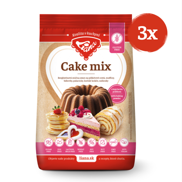 Akcia 3 x Cake mix Liana