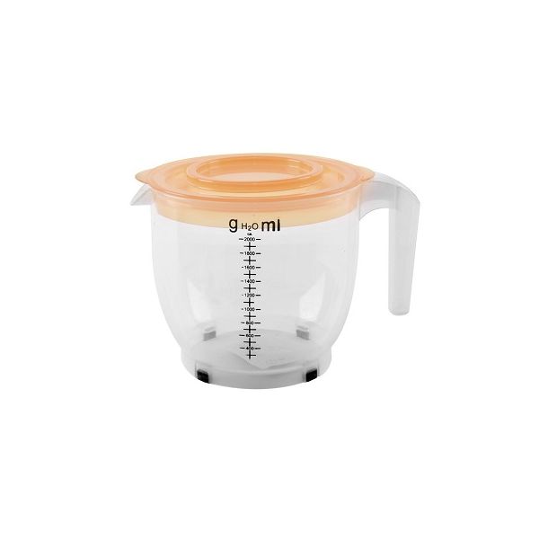 Plastic measuring cup with lid 2 l