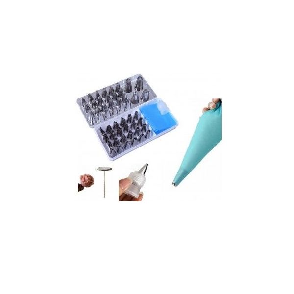 MAXI set of tips 52 pcs., adapter, bag and holder for making flowers