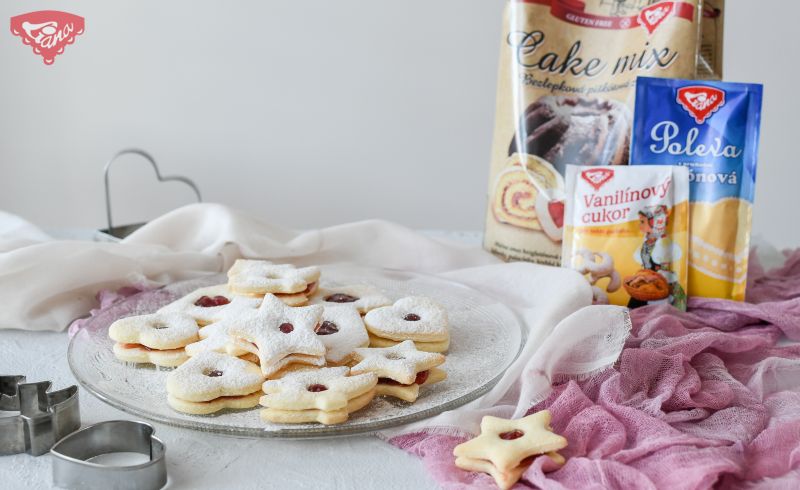 Gluten-free cookies from Linz almost without butter