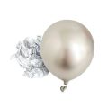 Balóny metalické strieborné 25 cm - 50 ks