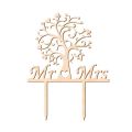 Zápich Mr a Mrs pod stromom drevo