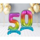 Color foil balloon standing no. 5