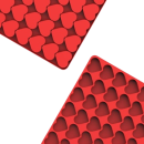 Silicone heart mold 63 pcs