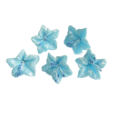 Blue sugar flower 5 pcs