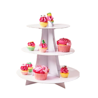 Muffin stand white 3 tier