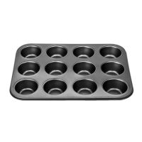 Metal muffin mold for 12 pcs