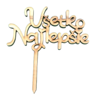 Zápich Všechno nejlepší 5187 dřevo