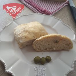 Bezlepková ciabatta s olivami Bezlepková ciabatta s olivami