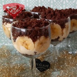 Gluten-free mole cake in glasses Gluten-free mole cake in glasses