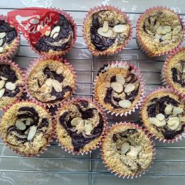Bezlepkové brownies muffiny Bezlepkové brownies muffiny