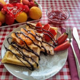 Gluten-free and dairy-free lightning fast waffles