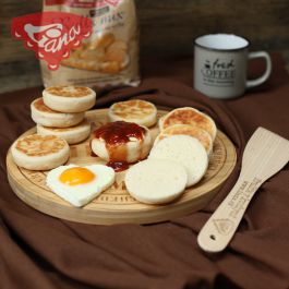 Bezlepkové anglické muffiny z pánve