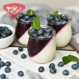Borůvková panna cotta Borůvková panna cotta