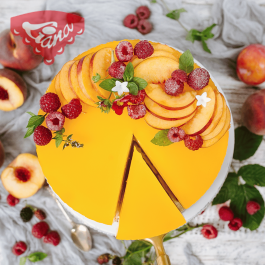 Gluten-free fruit yogurt cake with gelatin Gluten-free fruit yogurt cake with gelatin