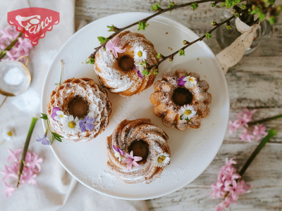 Gluten-free fragrant cinnamon bundt cake