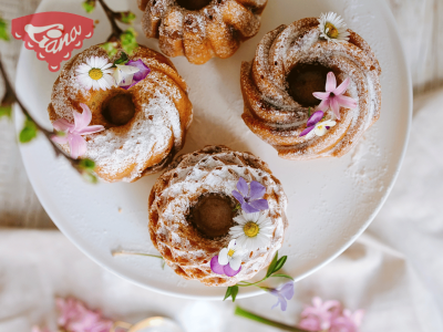 Gluten-free fragrant cinnamon bundt cake