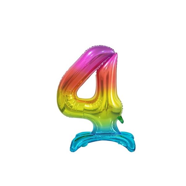 Color foil balloon standing no. 4