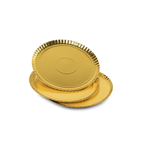 Goldenes Papptablett 25 cm