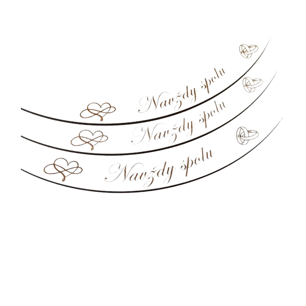 Wooden coaster white Forever together 32 cm