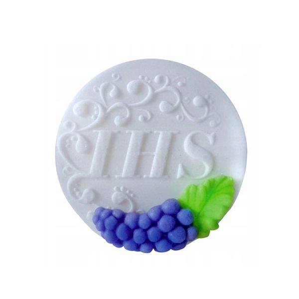 White host decoration with grapes IHS 7.5 cm White host decoration with grapes IHS 7.5 cm