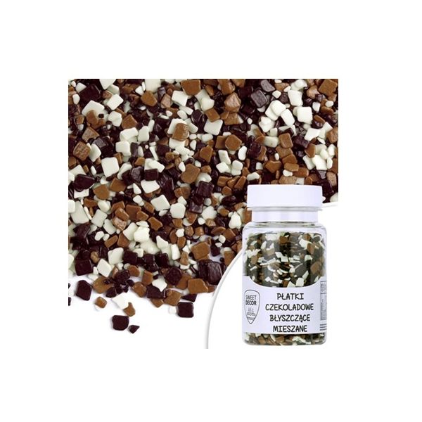 Posyp plátky čokoládové mix 60 g Posyp plátky čokoládové mix 60 g