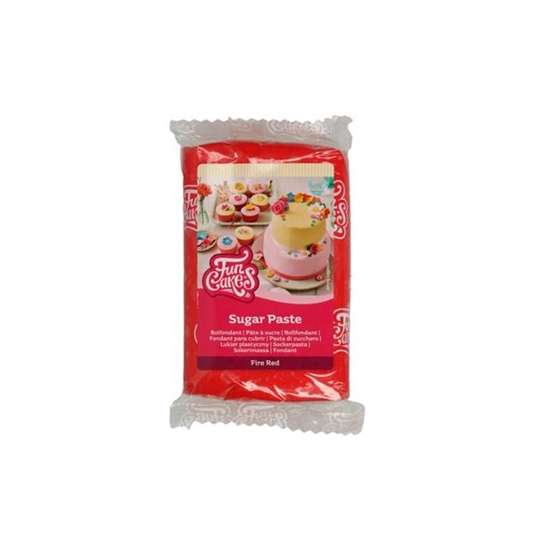 Poťahová hmota Sugar Paste Fire Red 250g Poťahová hmota Sugar Paste Fire Red 250g