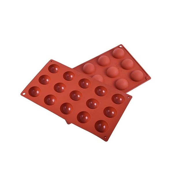 Szilikon félgömb forma 15 db Szilikon félgömb forma 15 db