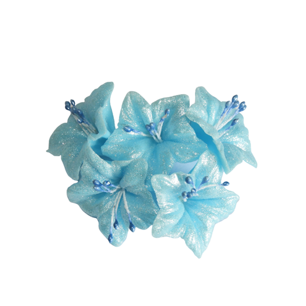 Blue sugar flower 5 pcs Blue sugar flower 5 pcs