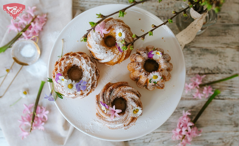Gluten-free fragrant cinnamon bundt cake